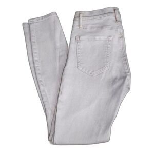 Gap True Skinny Mid Rise Light Beige Ankle Skinny Jeans Size 25